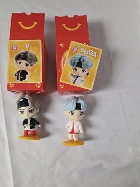 McDonalds Suga & V Tiny Tan BTS Happy Meal Toys Encore Edition